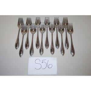 12 Oneida Arbor American Harmony Salad Forks Stainless -1216S56